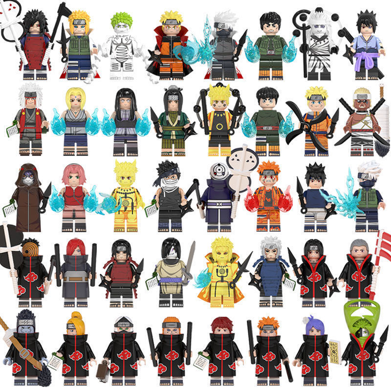 【Yurui】Naruto Building Blocks Madara Sasuke Six Naruto Hashirama Senju Assembling Compatible New. 