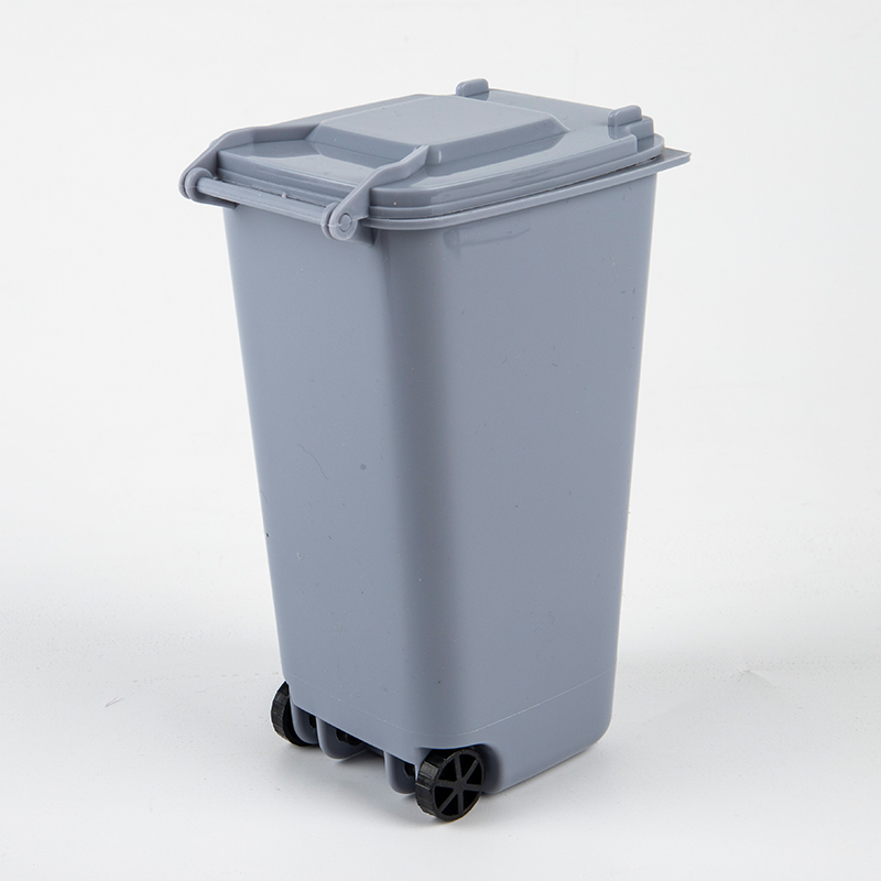 Mini Desktop Trash Can Plastic Waste Bins With Lid Household Clean Trash Desk. 