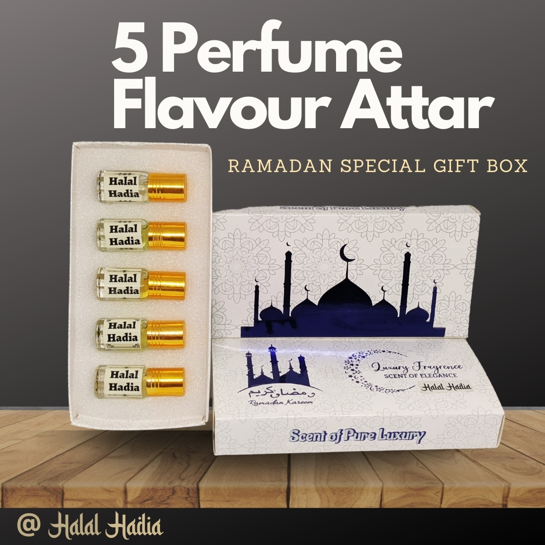 5 in 1 Perfume Flavor Attar with Ramadan Special Gift Box
