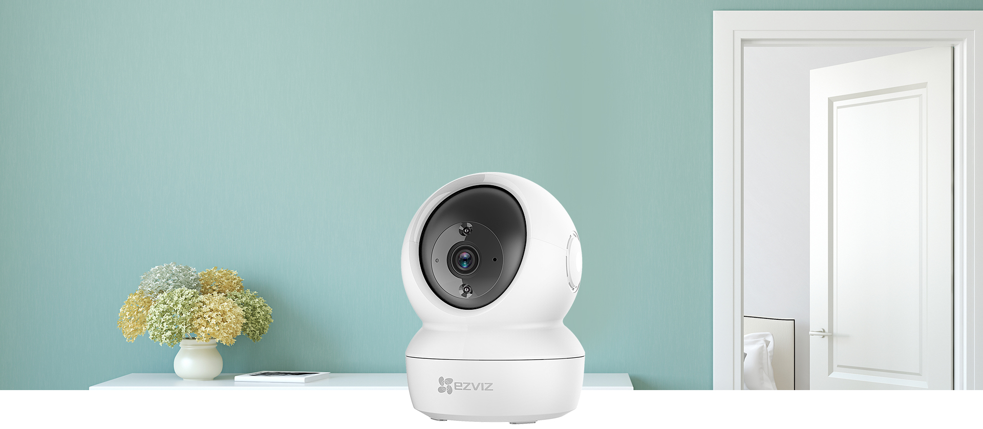 EZVIZ CS-H6C 360° Pan & Tilt Smart Home Security Camera. 