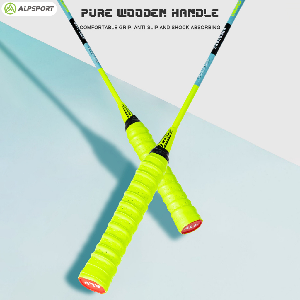 ALP-SPORTS Gemini T800 Carbon Fiber Professional Badminton Racket (4U/G5 Handle) Multiple Colors Optional Intermediate/Professional Training Level. 