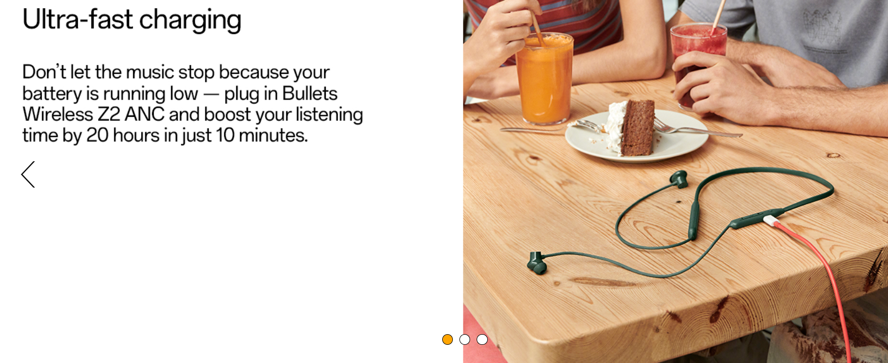 OnePlus Bullets Z2 ANC Bluetooth Neckband. 