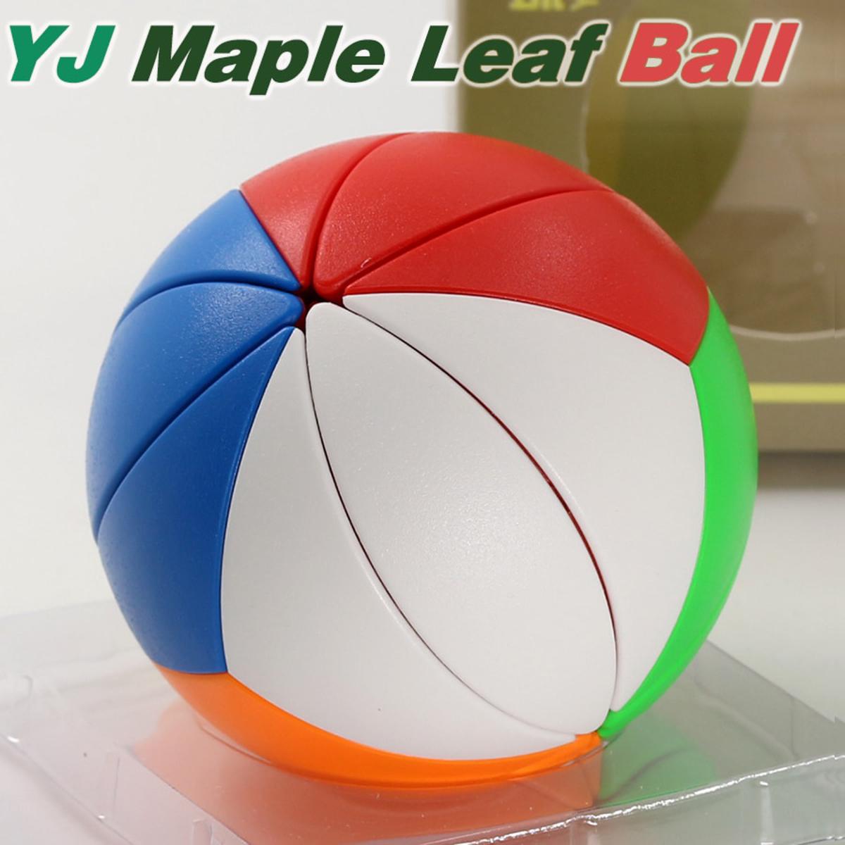 【happy one】Magic Cubes Puzzle YongJun YJ Maple Skew Yeet Ball Anti Stress Round Shape Colorful toy game cubo