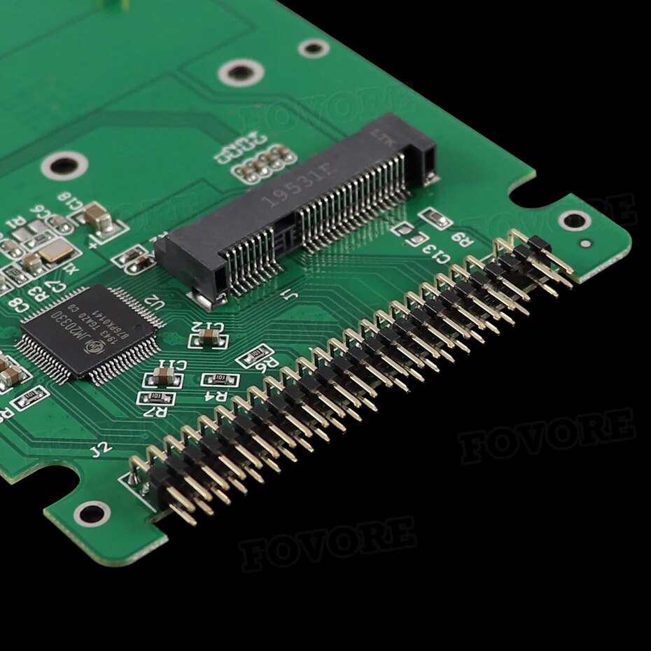 44PIN mSATA to 2.5 IDE HDD SSD mSATA to PATA Adapter Converter Card with Case 10*7*0.9cm. 