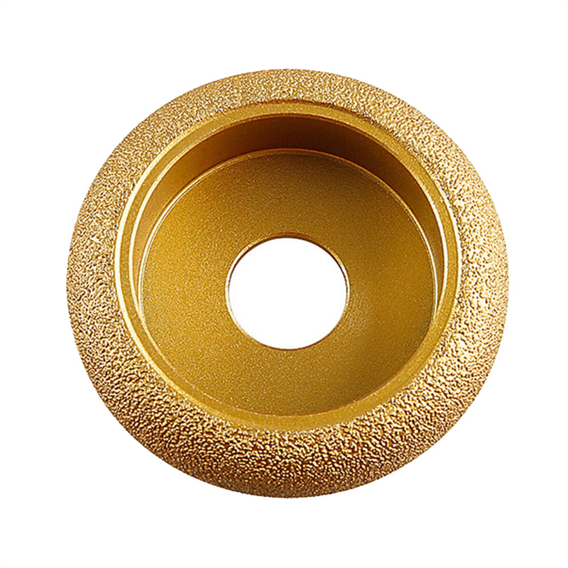 1 PCS Stone Edging Wheel Grinding Wheel 75Mm Brazing Roman Slotted Granite Marble Brazed Diamond Angle Grinder Grinding Head 10Mm