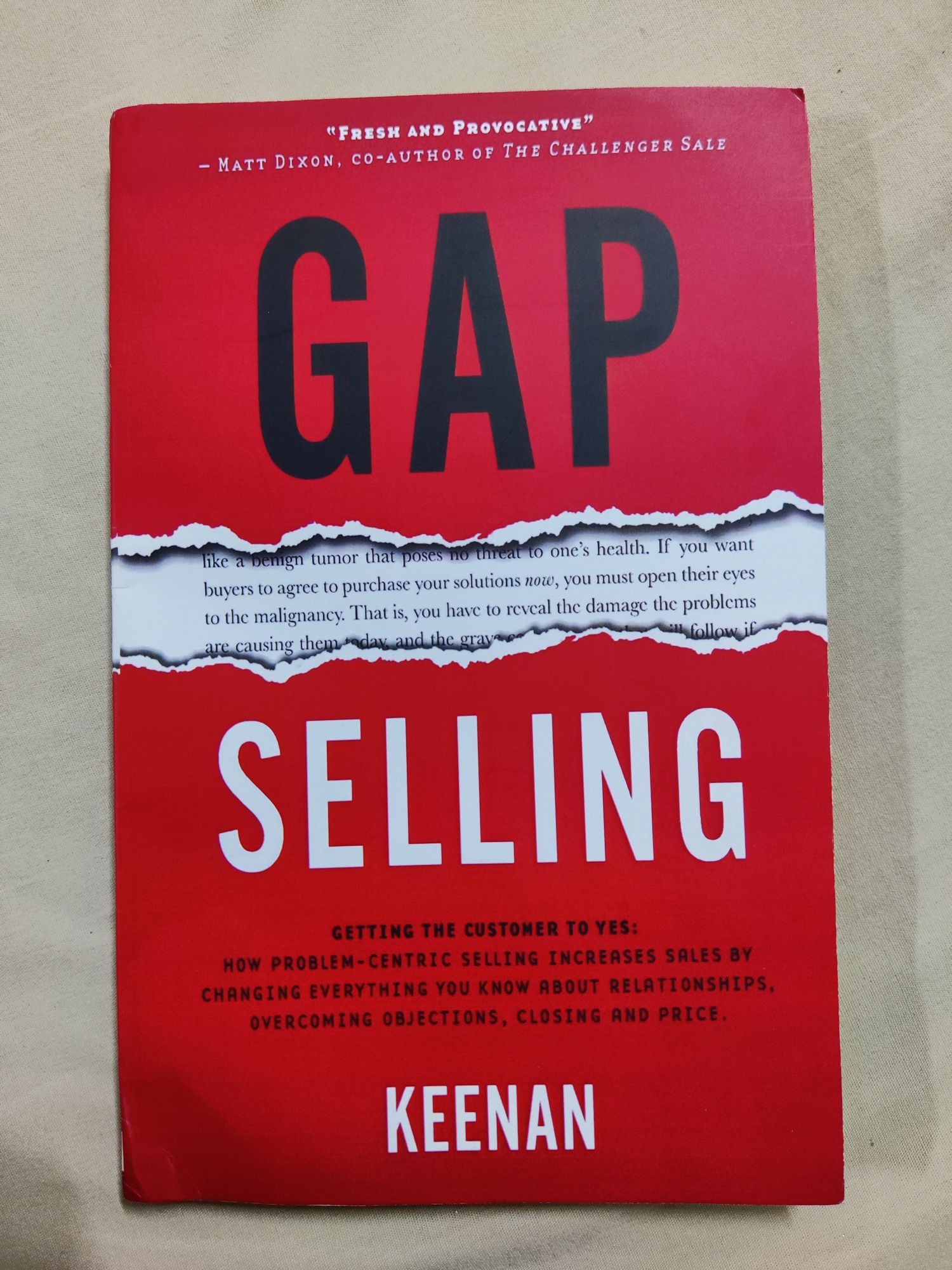 Gap Selling: Getting the Customer to Yes: How... by Keenan
(Paperback). 