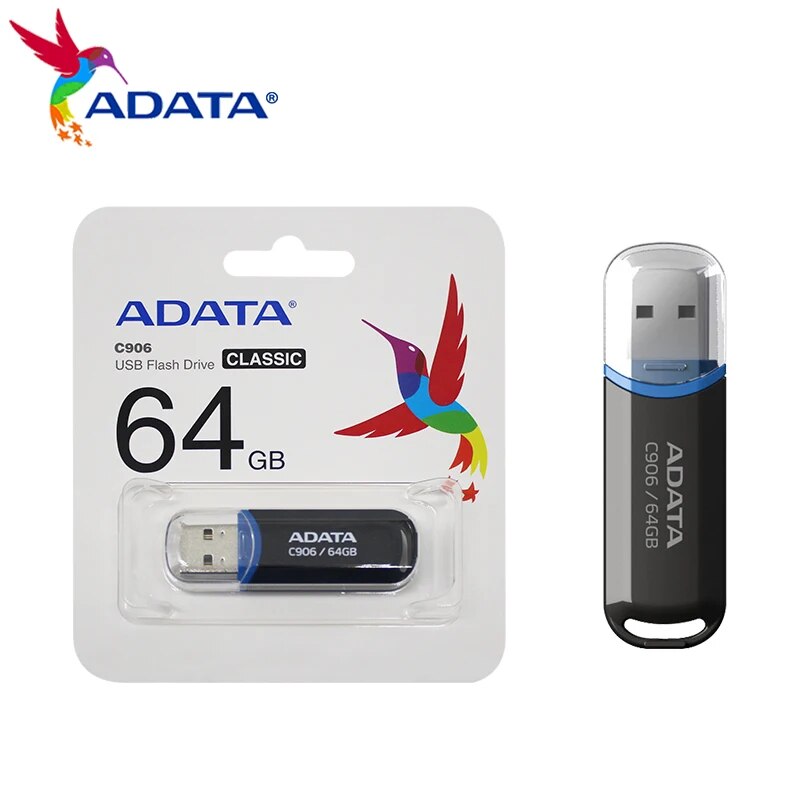 ADATA C906 USB Flash Drive 8GB 16GB 32GB 64GB USB 2.0 High Speed Memory Stick U Stick Storage Disk Pendrive Memory Stick. 