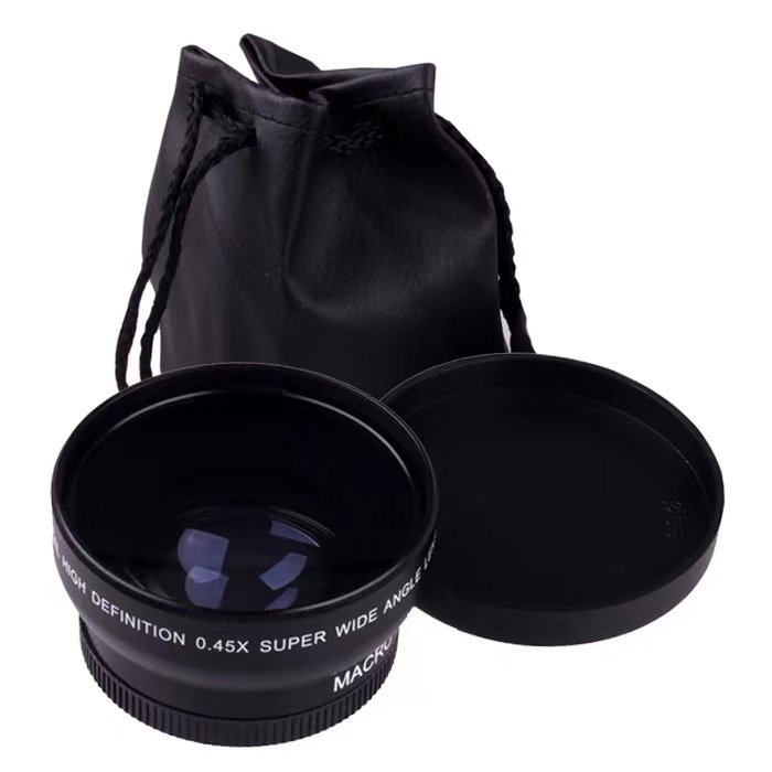GIAEOSEA 52MM wide-angle lens macro camera additional lens 0.45X0.45 times distortion-free wide-angle macro two-in-one