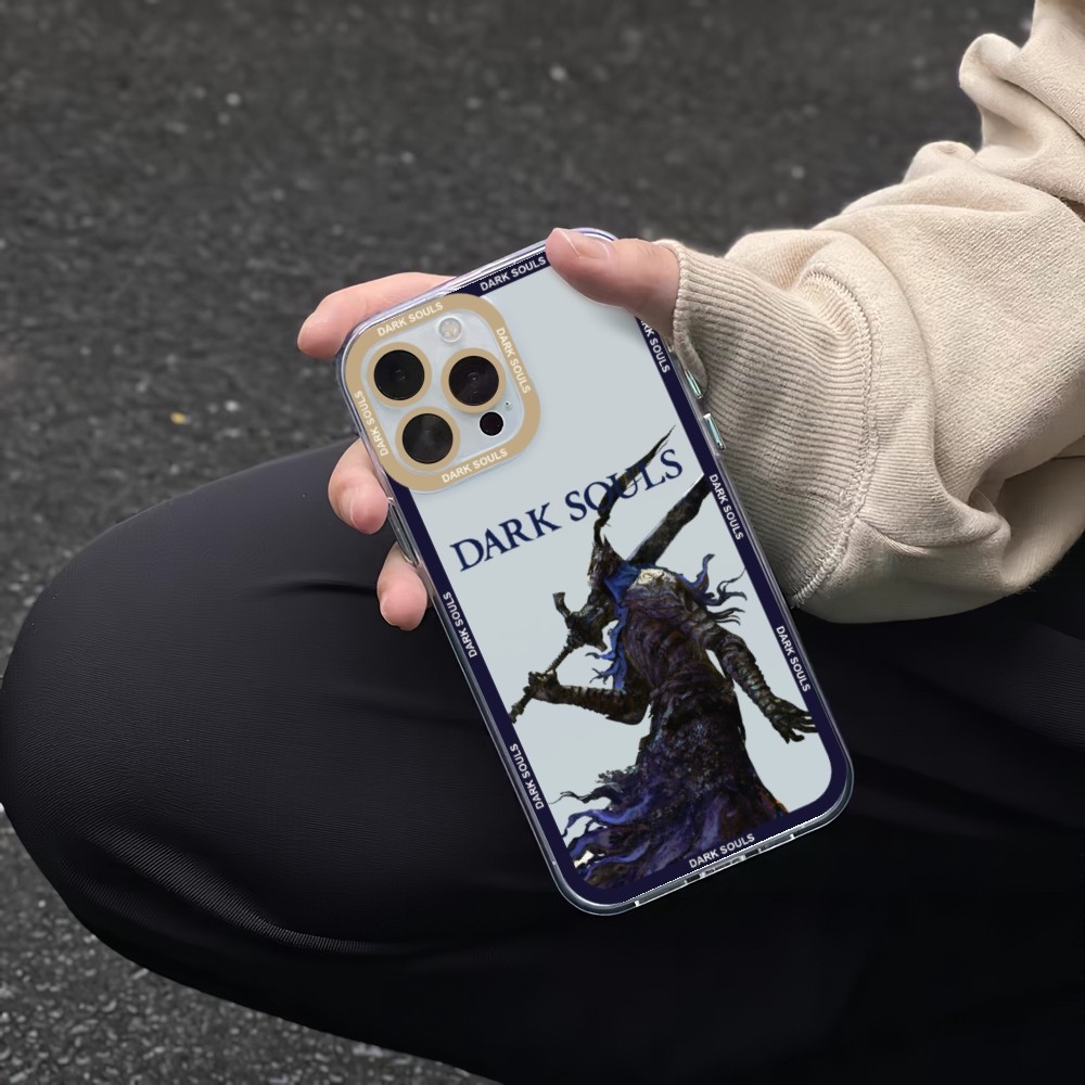 Dark Souls Game Phone Case For iPhone 11 12 Mini 13 14 15 Pro Max Transparent Shell. 