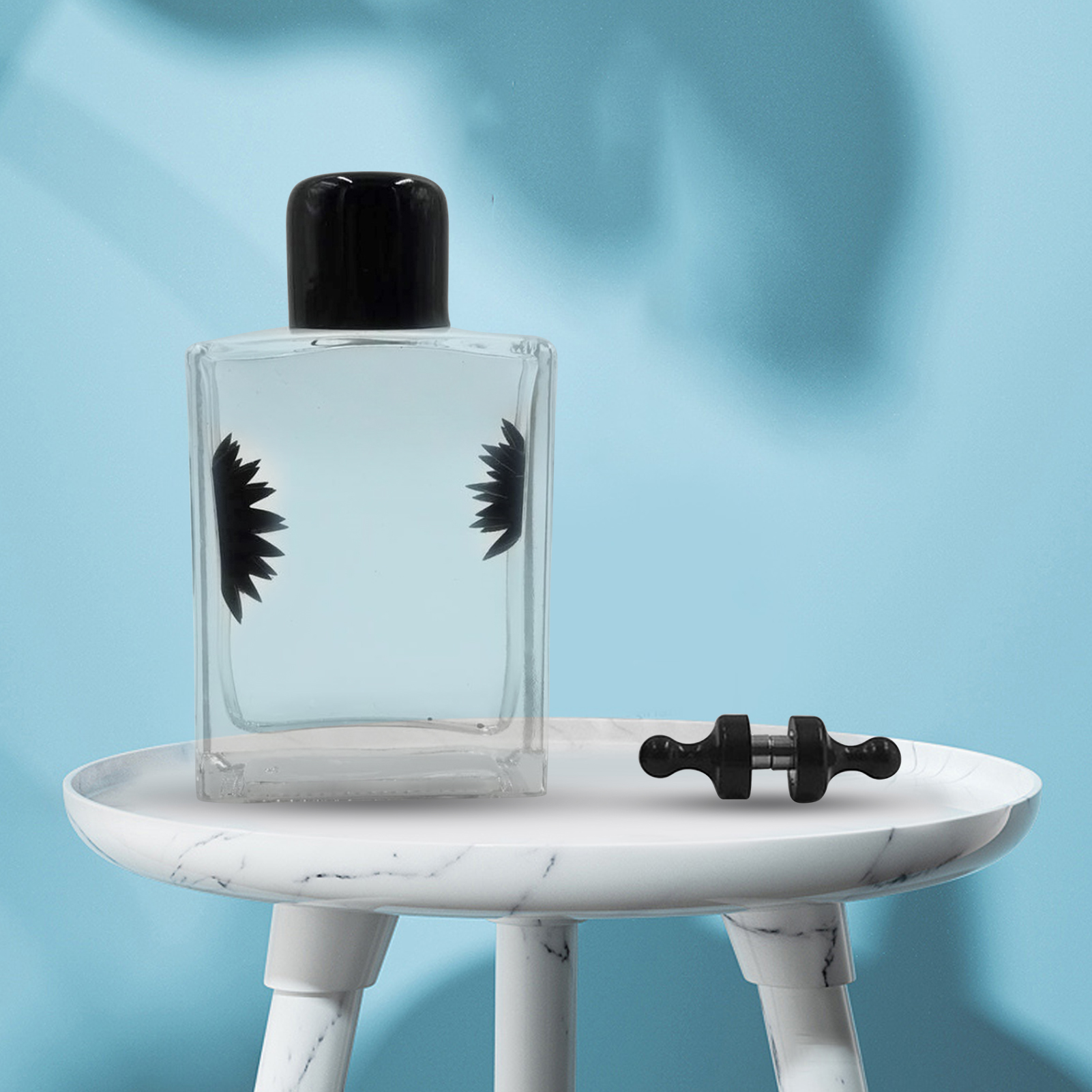 Ferrofluid Bottle Fascinating Magnetic Ferrofluid Liquid Display Bottle. 