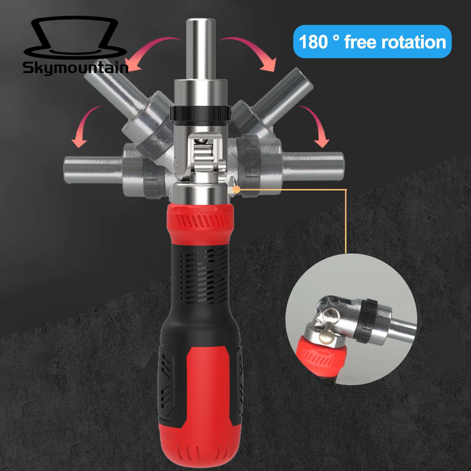 Flat Head Screwdriver Set Versatile 13-in-1 Ratchet Screwdriver Non-slip Handle Adjustable Angle Ideal for Southeast Asian Buyers Universal Screwdriver. 