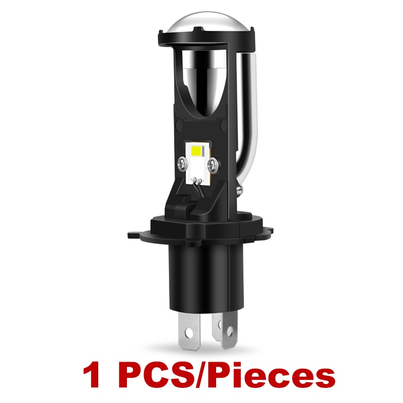 H4 LED Projector Mini Lens Auto H4 LED Headlight Bulbs Kit Conversion Kit Hi/Lo Beam RHD LHD 6000K Super Bright Car Light Lamp-Left-Hand Drive. 