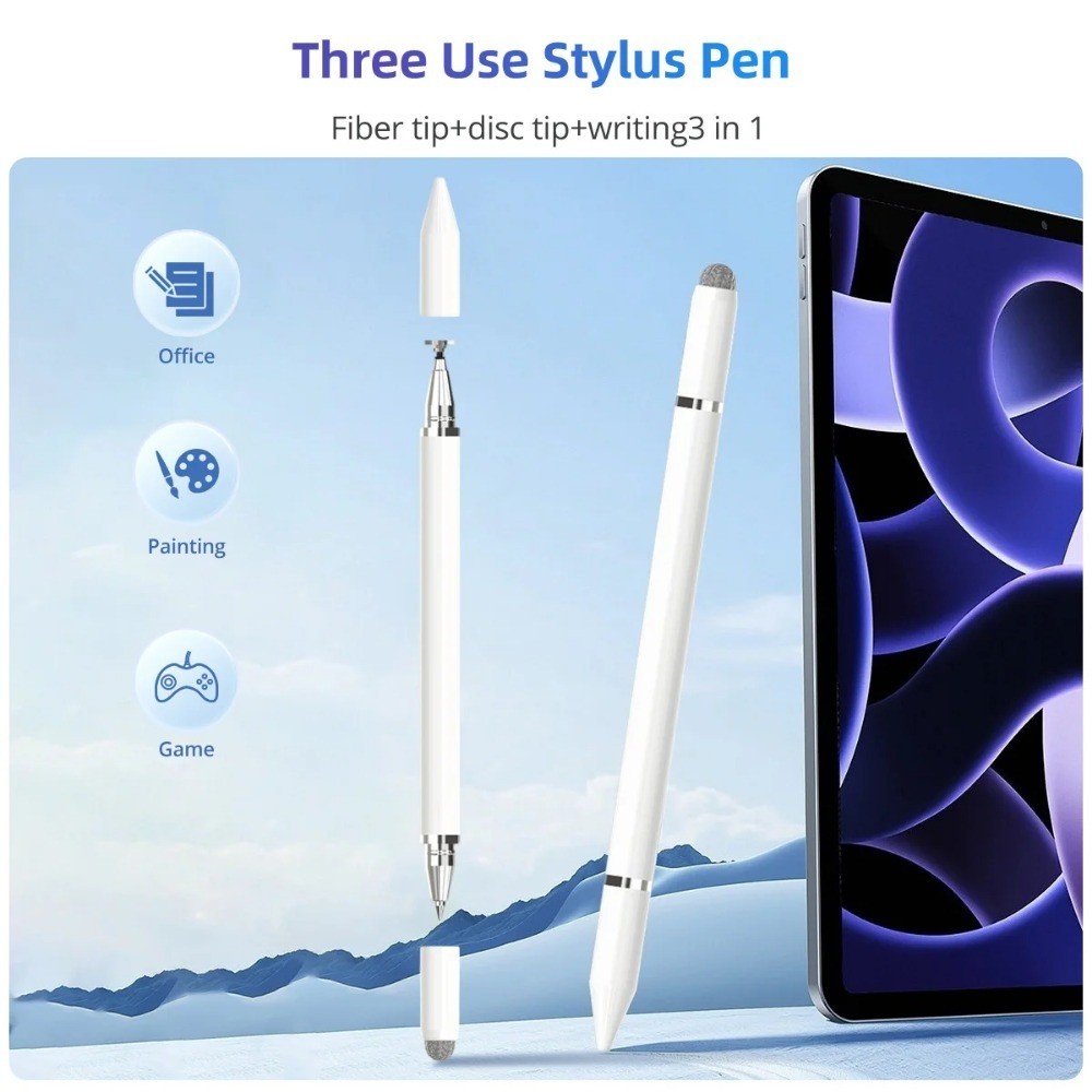 3 in 1 Stylus Pen for Lenovo Tab M10 HD Gen2 Plus 3rd 10.1 Extreme M8 HD M10 Pro P12 P11 Gen 2 M9 M7 K10 Yoga Tab Xiaxin Pad Pro. 