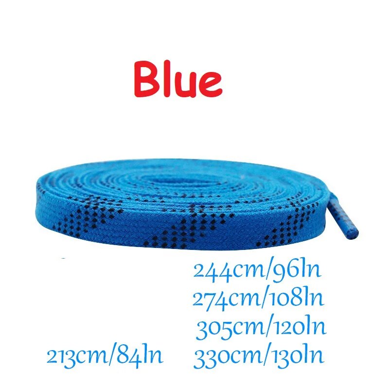 Skate Laces 8Different Length Dual Layer Braid Extra Reinforced Tips Waxed Tip Design Suit For Ice Hockey Skate Hockey Shoelace. 