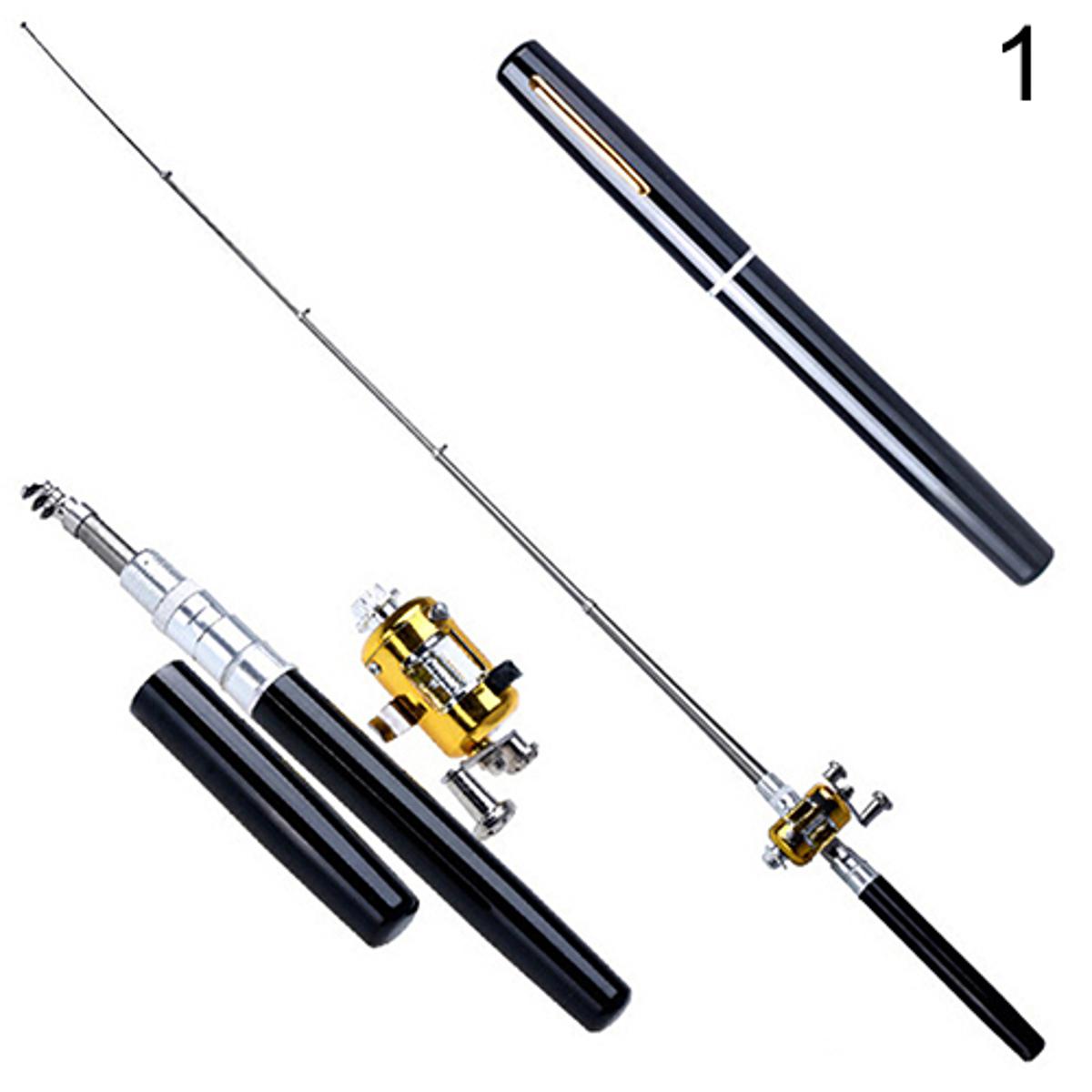 Outdoor Kids Portable Ice Fishing Rod Plastic Pole With Reels