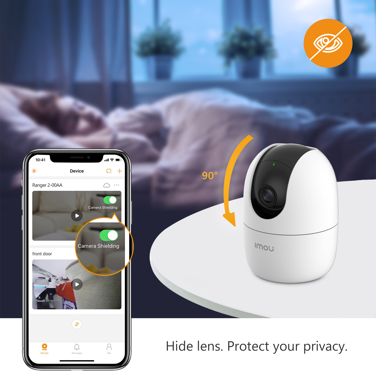 Imou RANGER 2 | 3MP 2K Indoor Smart Security WI-FI IP camera | Pan & Tilt for 360° Coverage | Human Detection | Smart Tracking | Night Vision | Privacy Mode. 