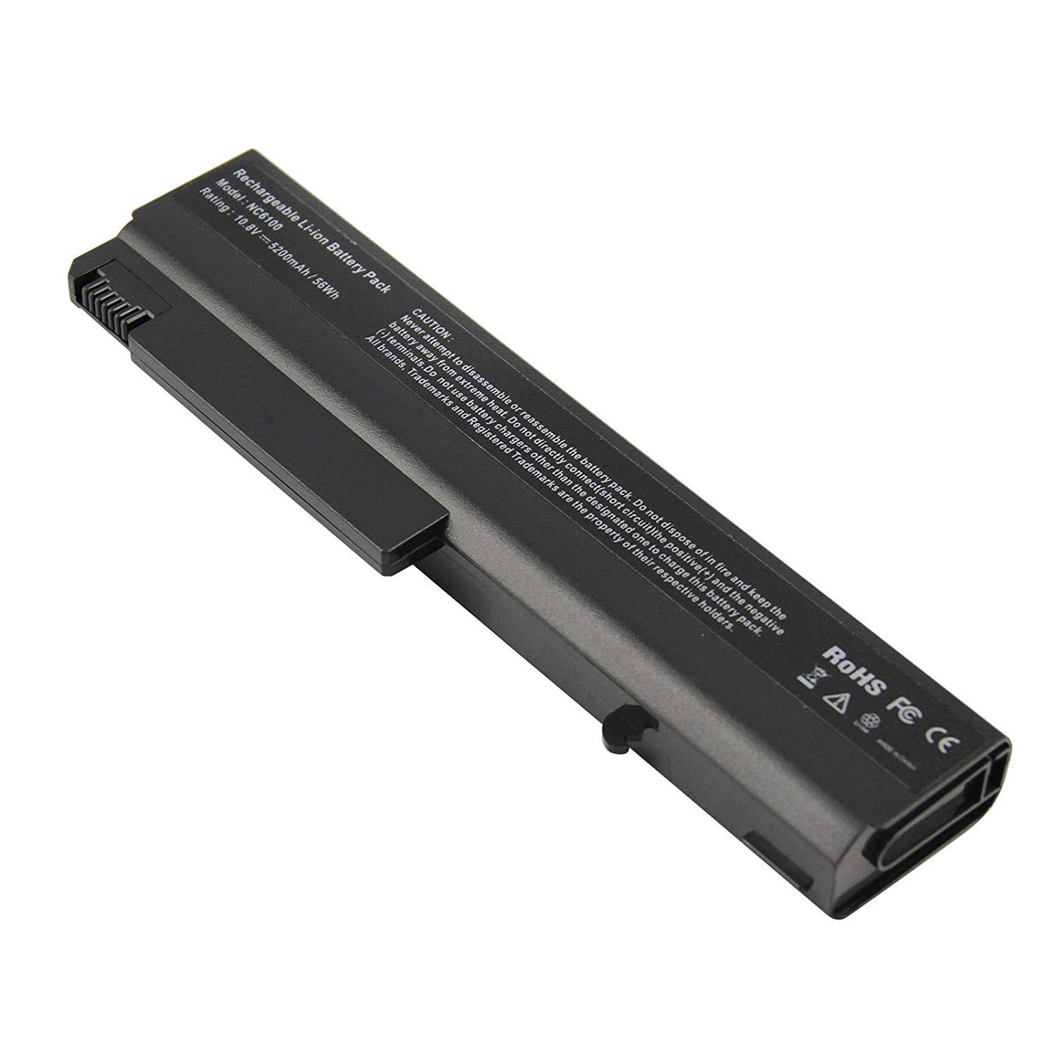 Laptop Battery for Compaq Business Notebook NC6100 NC6200 NC6400 NX6000 NX6100 NX6110 NX6310 NX5100 NX6710, 5200mAh/10.8V/6-Cell. 