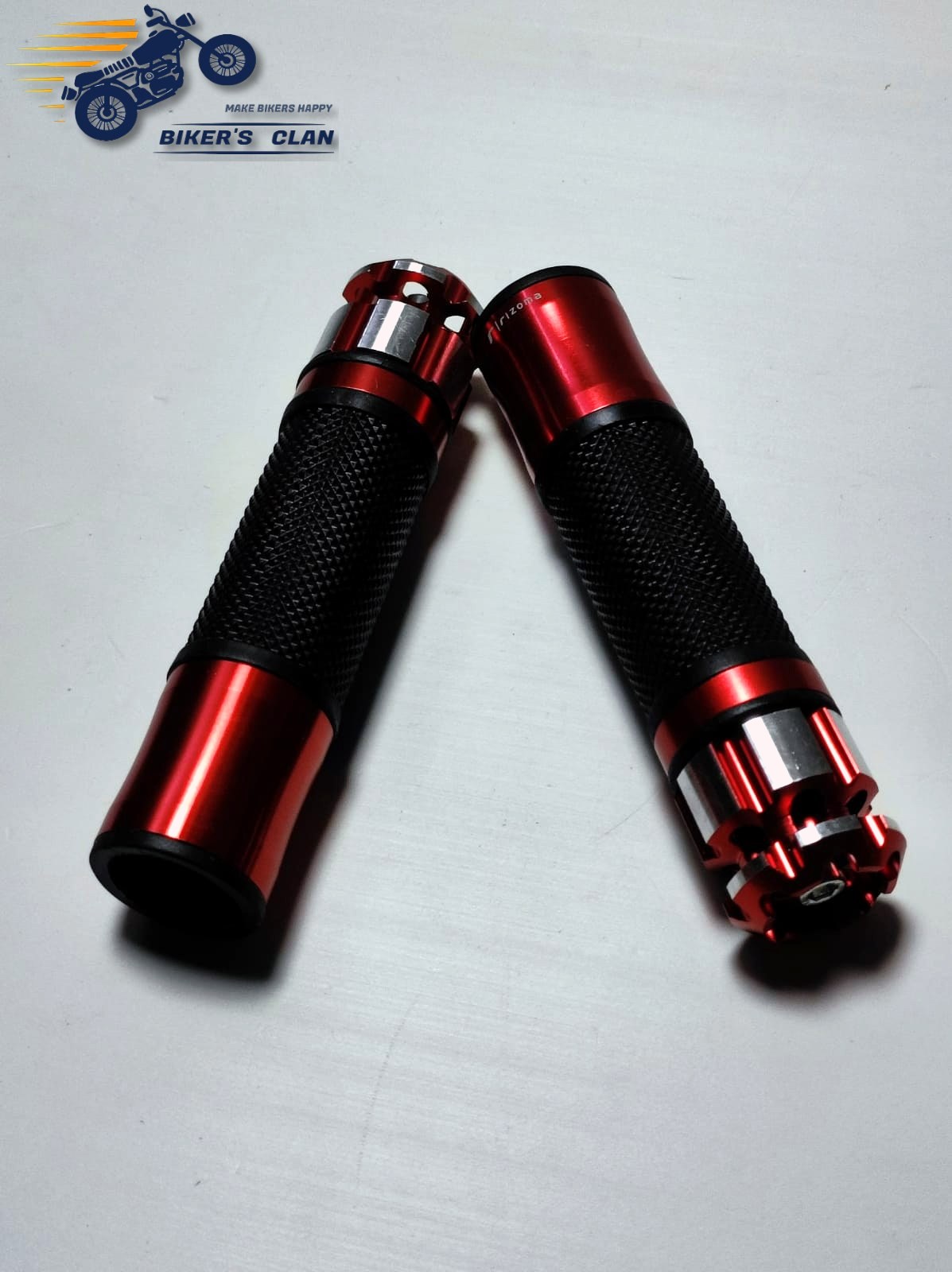 Motorcycle Handle Grip Universal High Quality- Red. 