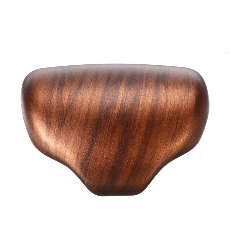 2X ABS Peach Wood Grain Gear Lever Shift Knob Cover Trim for Honda CR-V CRV 2017-2020. 
