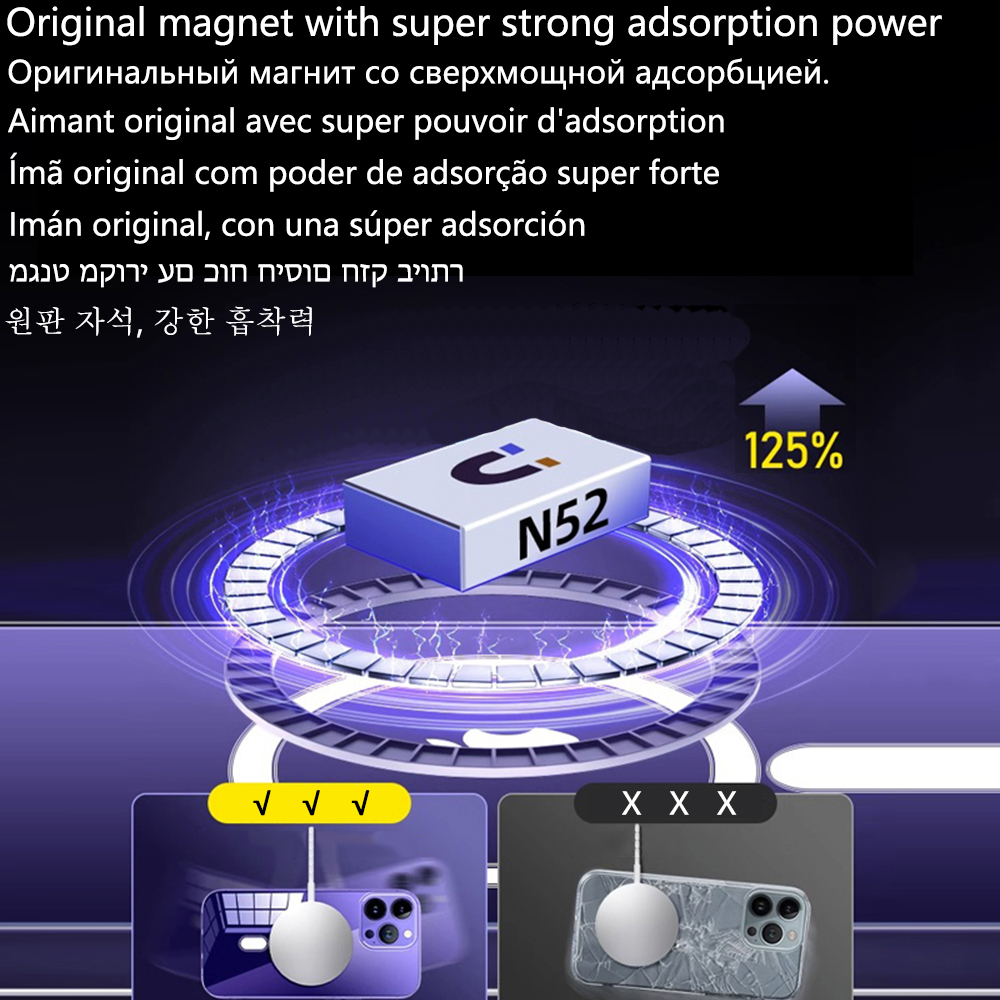 Acrylic Magnetic Clear Cover For Apple Magsafe Case Iphone 15 14 Plus 13 12 Mini 11 Pro Max Xs X Xr 7 8 Se 2 Shockproof Silicone. 