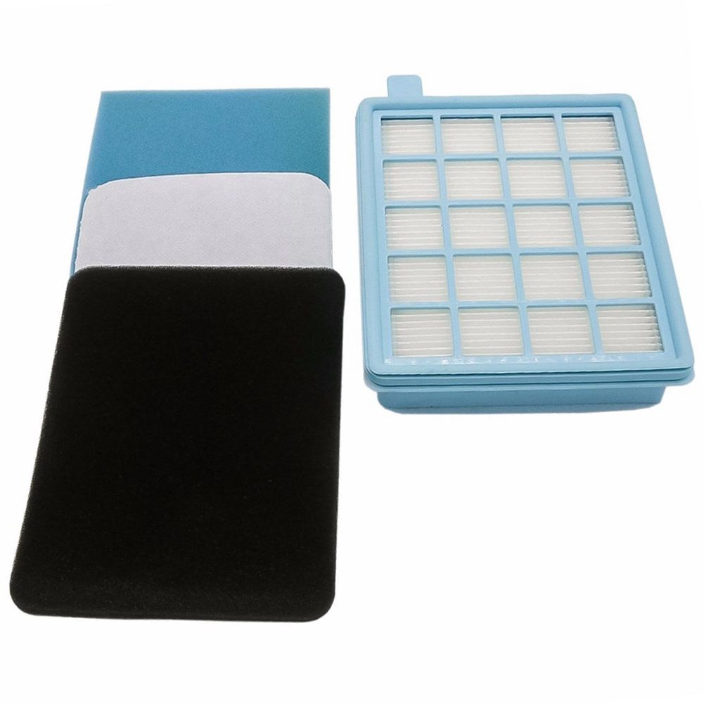 Filter set for Philips PowerPro Active and Compact vacuum cleaner. (Comparable with FC8058 / 01)-Multi. 