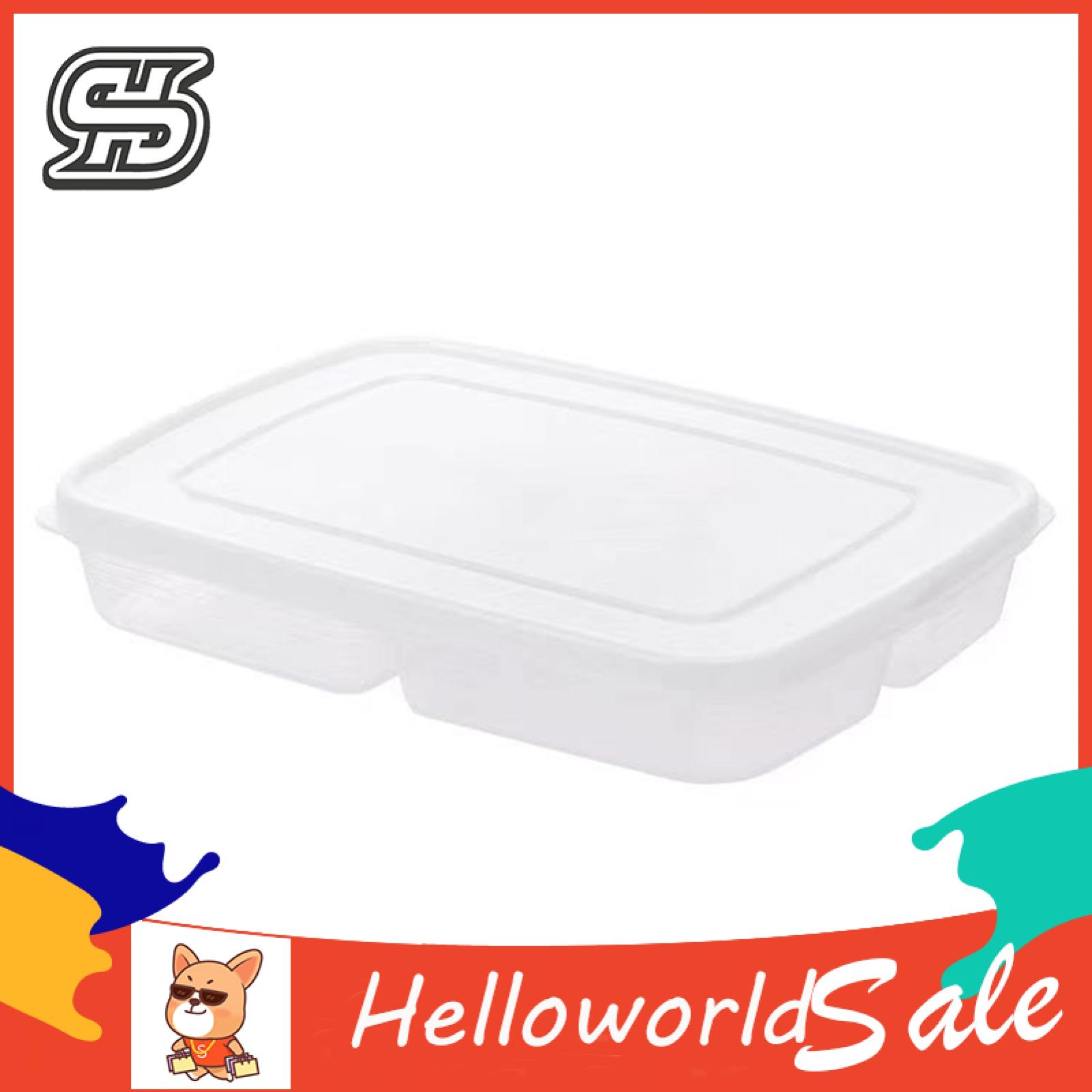 Clear Organizer Container 4 Compartment Leak-proof Food Storage Container with Lid for Meat Fruits Snacks Reusable Veggie Tray Box for Freshness Buyers' Choice Food Packaging Box