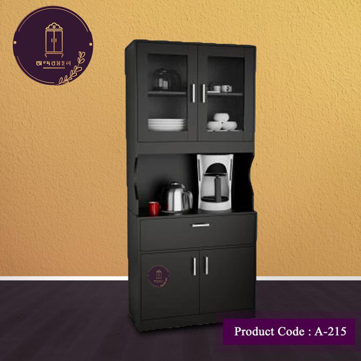 Andormahal MDF Oven cabinet with large kitchen cabinet showcase. 