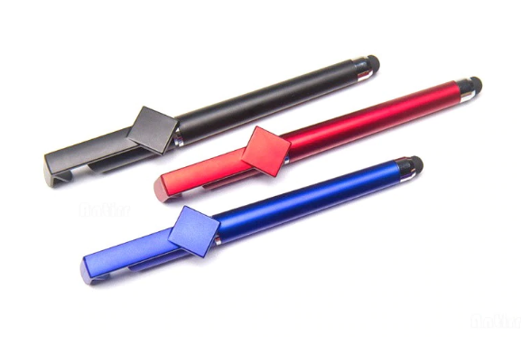 Multi-function 3 in 1 Tablet Stylus Touch Screen Pen Ball pen Phone Stand Holder Gift Advert Logo Custom DIY for Iphone X 8S, iPad for Tablet for Smart Phone, Apple For Iphone 6 7 8 X plus, Samsung, Xia omi, Huawei... ,. 