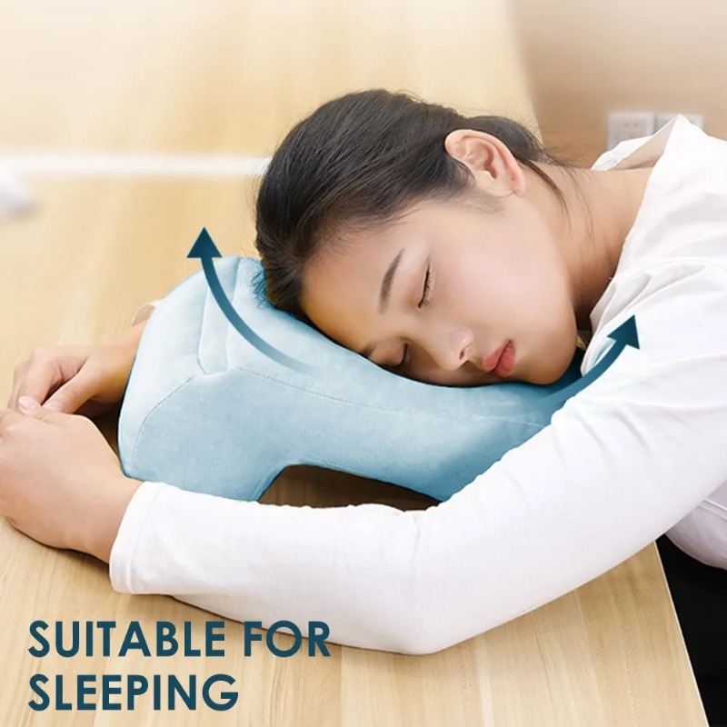 Slow Rebound Pressure Pillow Nap Sleeping Pillow Cushion Memory Foam Arched Arm Pillow, Prevent Hand Numb Anti Pressure. 