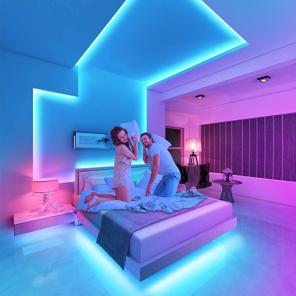 Best Quality 1-20Meter LED Light Strip TV LED Backlight USB RGB 2835 White Color Strip Light Music Synchronized Color Changing App Control Remote support 5Volt Halloween Decorative Night Light 3 color light. 