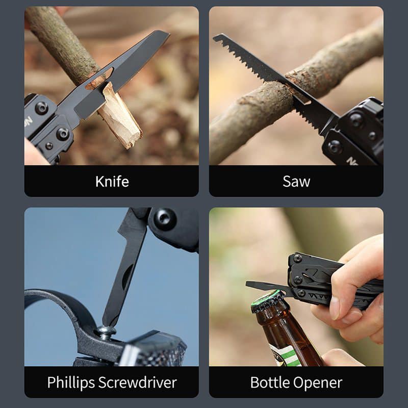 Xiaomi Nextool Black Knight Multitool 11 In 1 + Bits Black - Be Prepared For Any Situation With The Xiaomi Nextool Black Knight Multitool. 