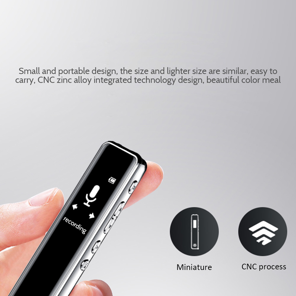 RD Q22 Mini Digital Voice Recorder Audio Pen 8GB 16GB 32GB Business Conference Voice Activated Recording Long Standby Large Capacity External MP3 Player. 
