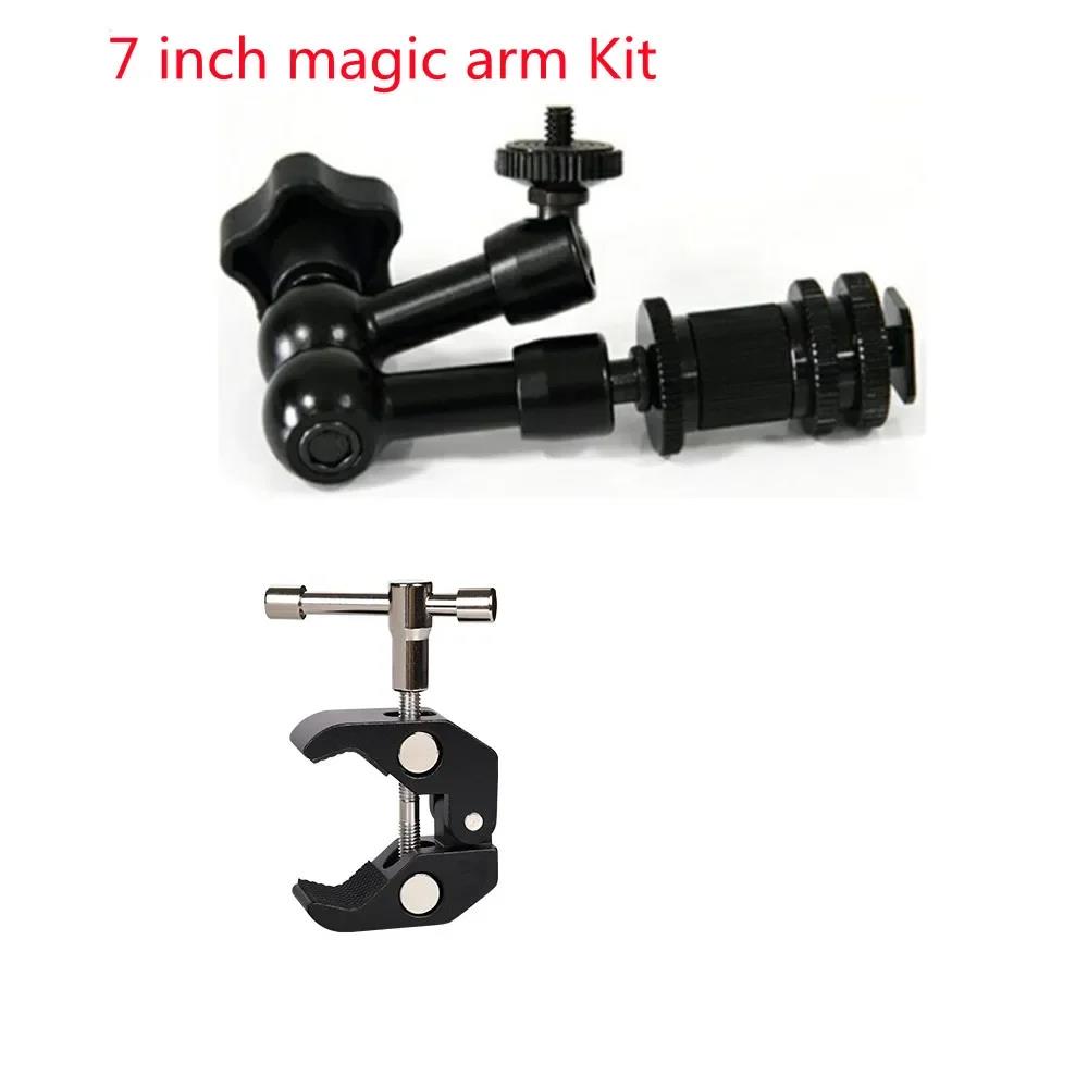 Friction Articulating Tripod Magic Arm Heavy Duty Small Rig Super Clamp Holder For SLR LCD Monitor LED Light Camera. 