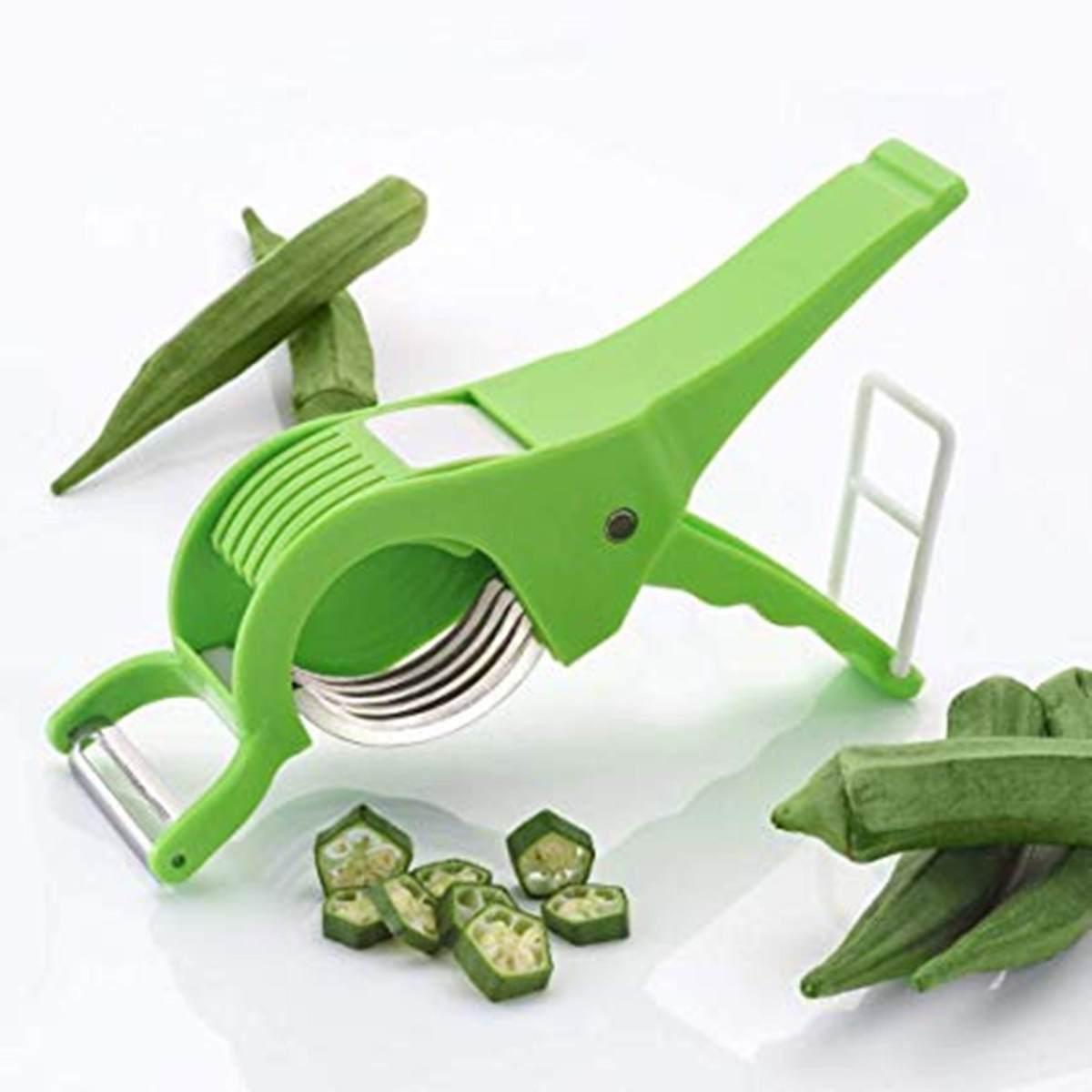 National Kitchenware Vegetable & Fruit Multi Cutter with Peeler for Kitchen (Assorted Color). 