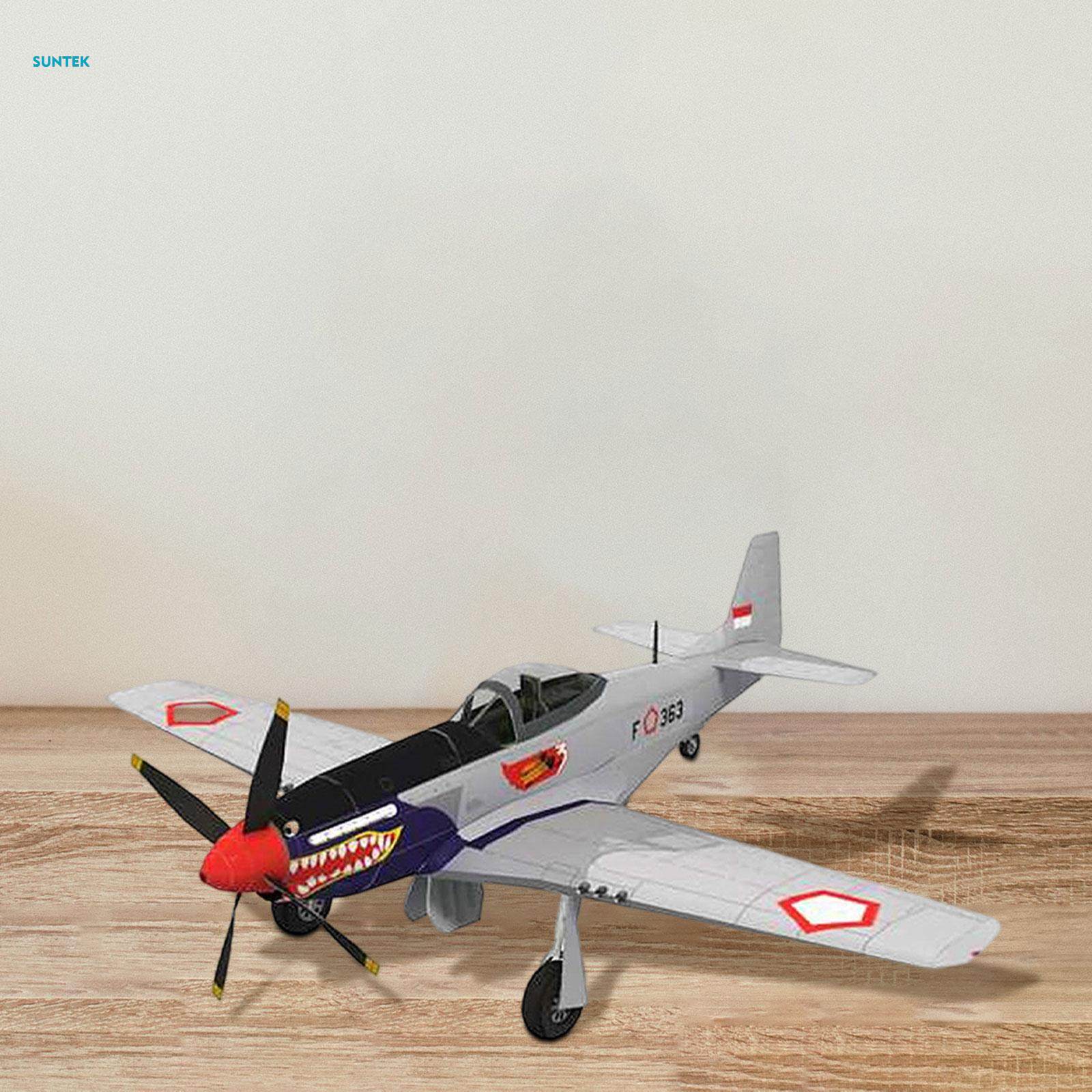 1/33 P- Airplane Model Plane Paper Model, Plane Handmade Assembly Plane Toy, Paper Arts DIY Desk Decor, Fighter Building Set 3D Paper Model. 