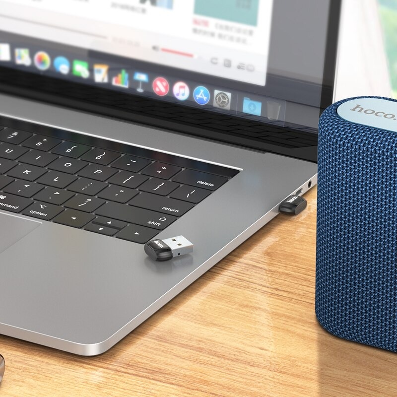 Hoco USB Bluetooth 5.0 Dongle Receiver For Wireless Mouse Keyboard PC Computer Bluetooth 5.0 Adapter. 