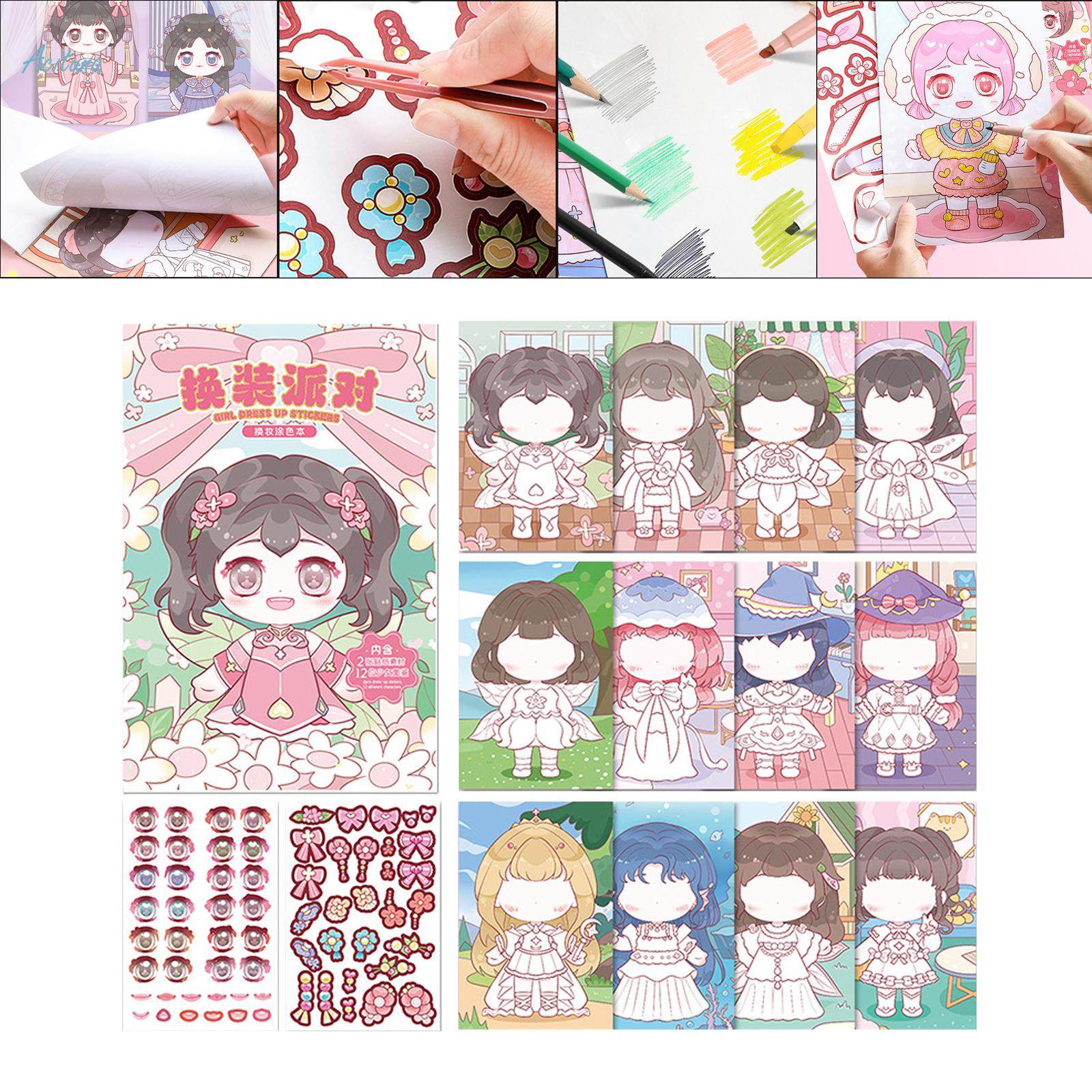 Make A Face Sticker Book DIY Activities Stickers, Funny Wrapping Creativity Make Your Own Stickers. 