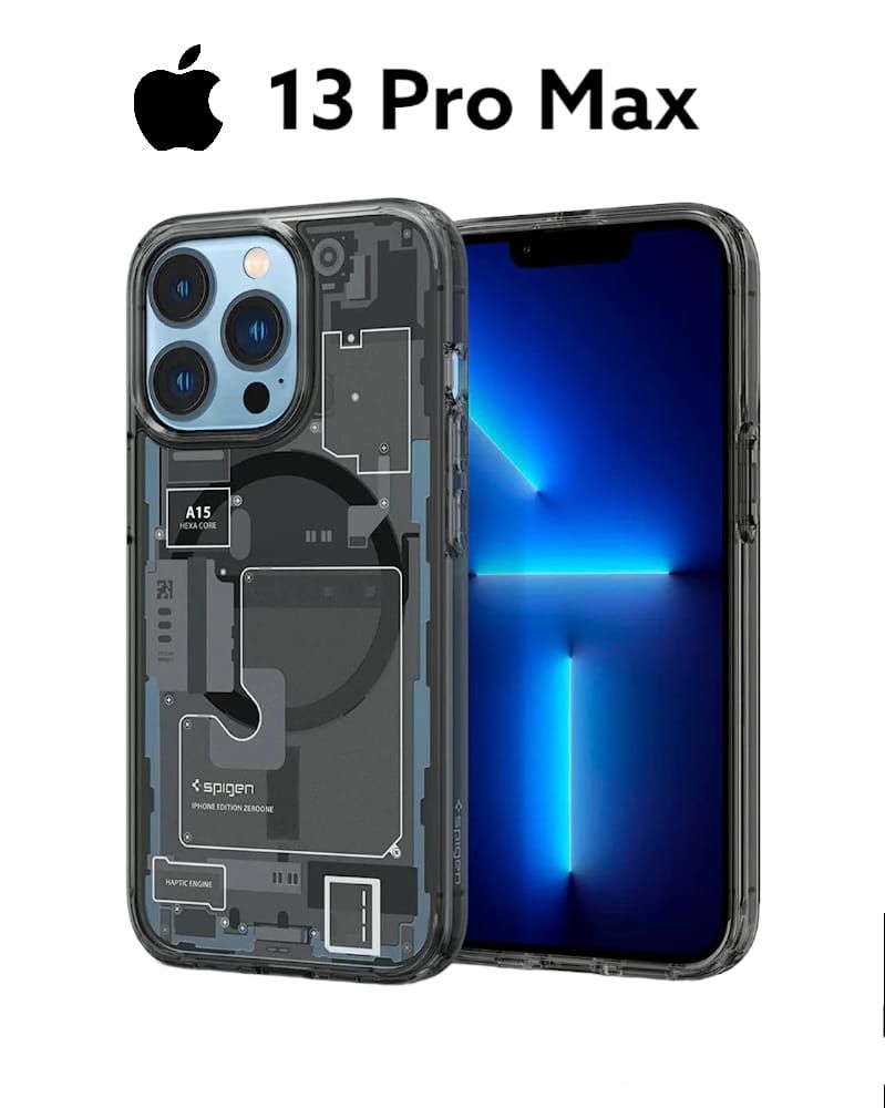 Spigen Ultra Hybrid Zero One Magfit Back Cover Case Compatible with MagSafe Designed for Apple iPhone 13 Pro Max 6.7 inches 2021 (TPU + Poly Carbonate | Zero One)