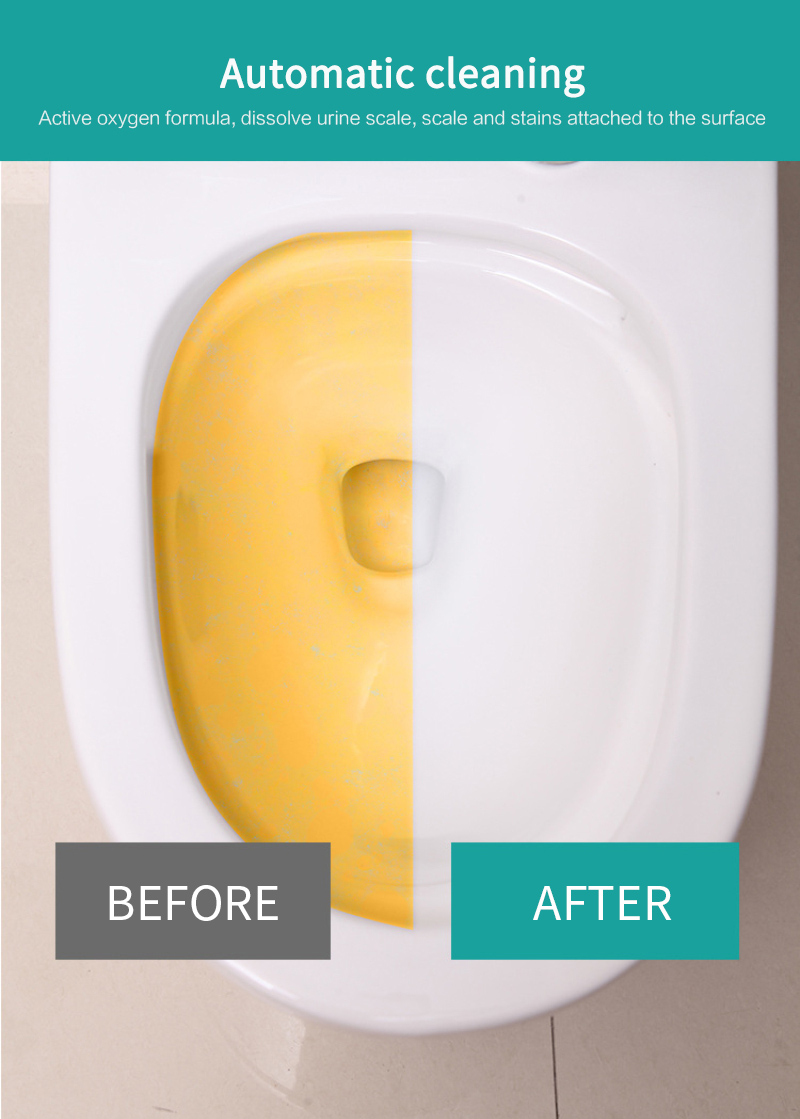 Toilet Cleaning Effervescent Tablets Condensed Cleaner Decontamination Effervescent Tablets Multifunctional Descaling Cleaner. 