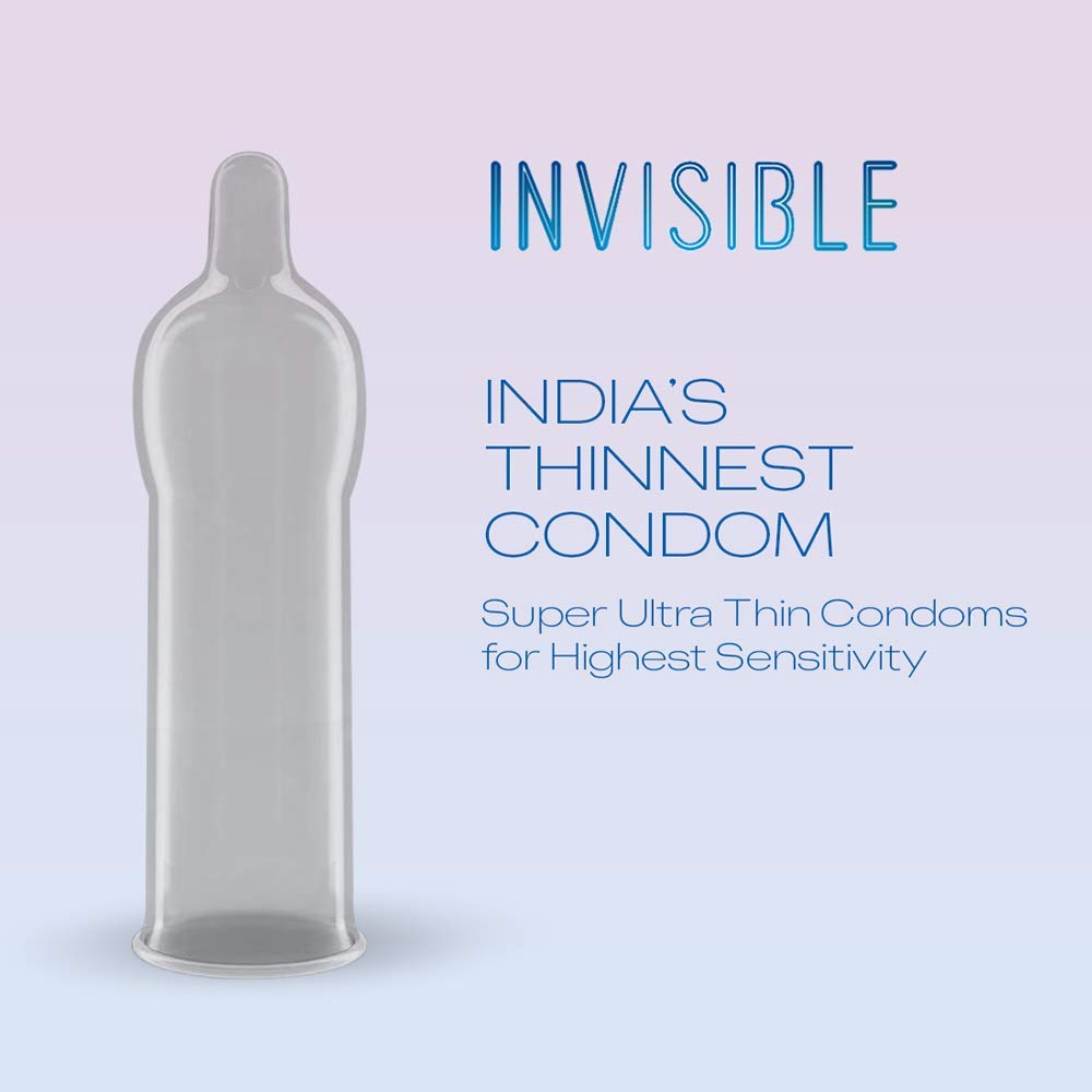 Durex Invisible Super Ultra Thin Condom Large Single Pack 10pcs. 