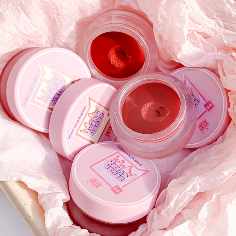 xixi cross-border matte soft waxy filling lip mud matte matte cloudy velvet lip cheek dual-purpose lip gloss is not easy to fade