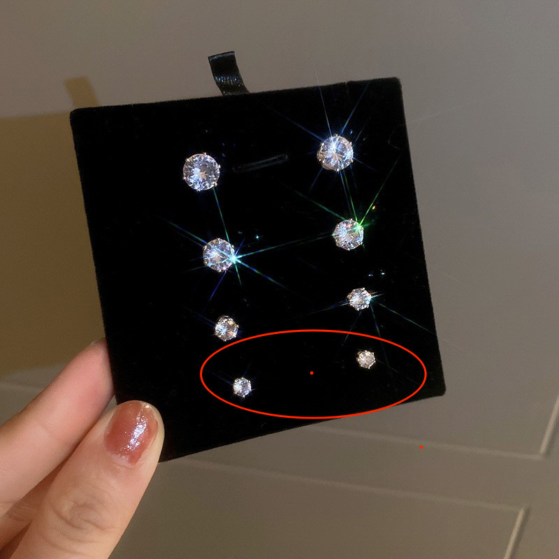Cochlear Nails Zircon No Piercing Magnetic Ear Clips for Men Fashionable Temperament Simple Earrings Versatile Ins New Earrings for Women