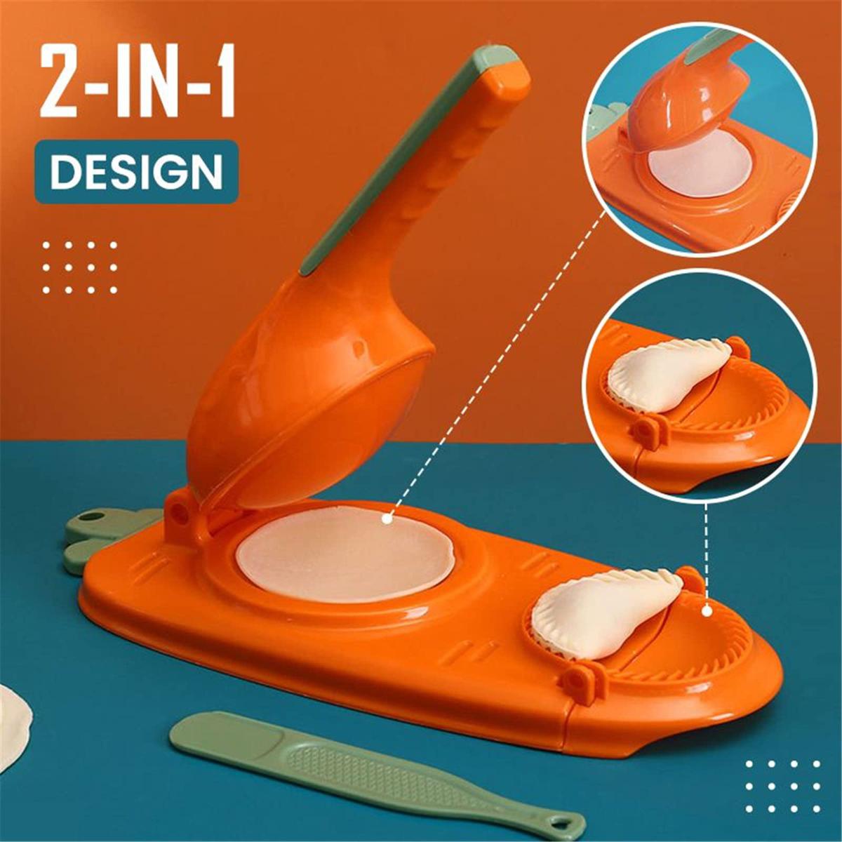 2 in 1 Dumpling Maker Machine | Household Automatic Dumpling Maker | Manual Dough Presser | Empanada Maker Press for Pressing Dumpling Skin Wrapper Mould Dough Press Maker