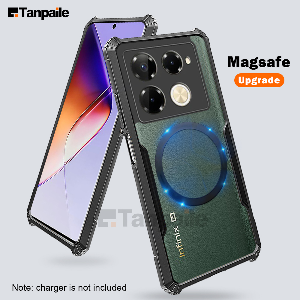 Magnetic Case For INfinix Note 40 Pro Case Note40 Pro+ Plus CASE Shockproof Funda Wireless Charging Magsafe Bumper Phone Cover. 