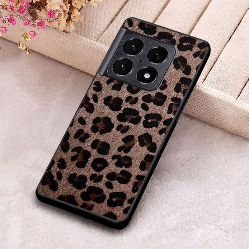 Applicable [ OnePlus ]Oneplus 10 Pro Mobile Phone Protective Case Fashion Leopard Print Fur Phone Shell. 