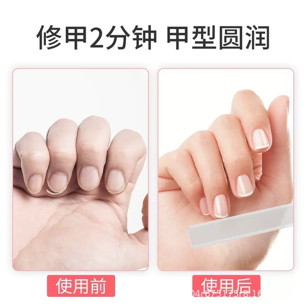 Nano Glass Nail Files Buffer Crystal Transparent Sanding Polishing Grinding Nail Block Durable Pedicure File Nail Art Tool. 