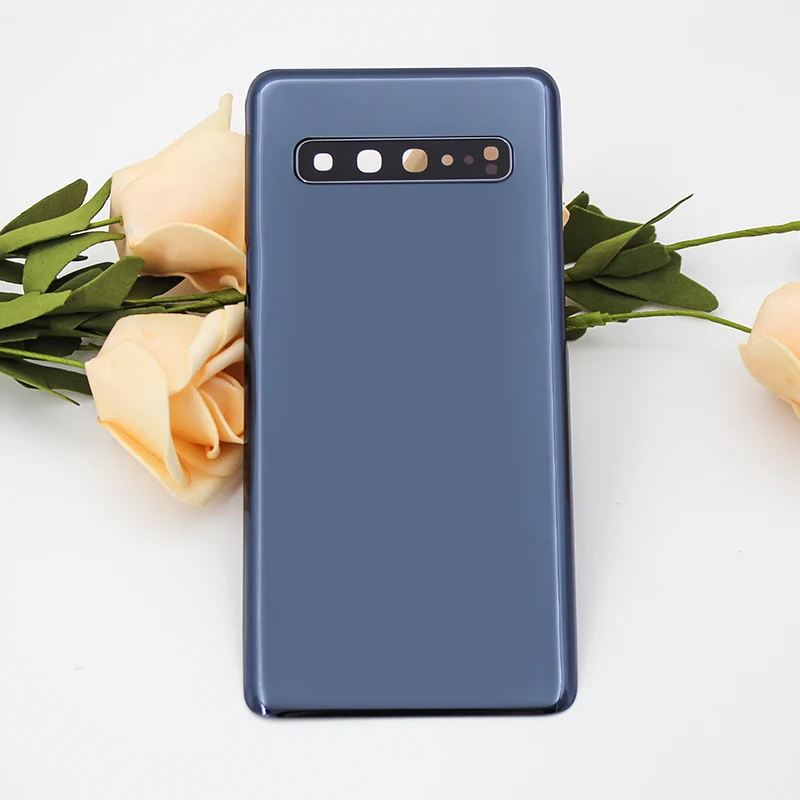 For Samsung Galaxy S10 5G SM-G977B G977F Battery Back Cover Rear Door Glass Panel Housing Case Adhesive ADD Camera Lens Replace. 