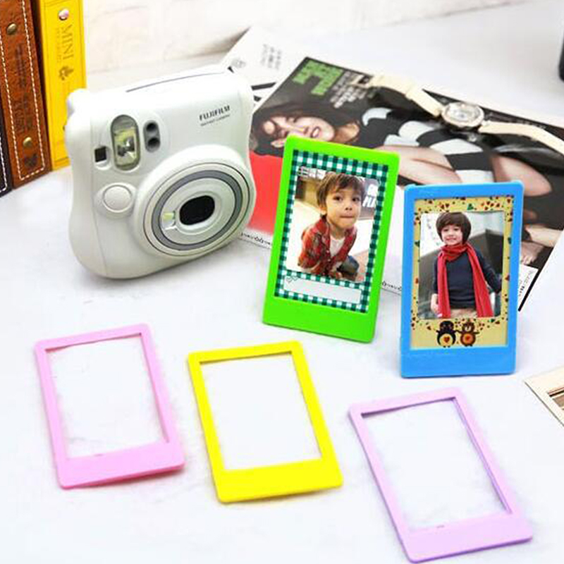 5Pcs 3" Desk Photo Frame Picture Frames for Fujifilm Instax Mini Colorful DIY Photo Frame Fridge Refrigerator Picture Frame Demoo. 