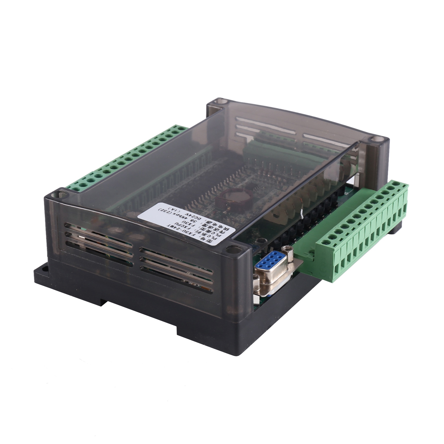 1 Piece FX3U-24MT PLC Industrial Control Board 6AD 2DA with 485 Communication and RTC (B). 