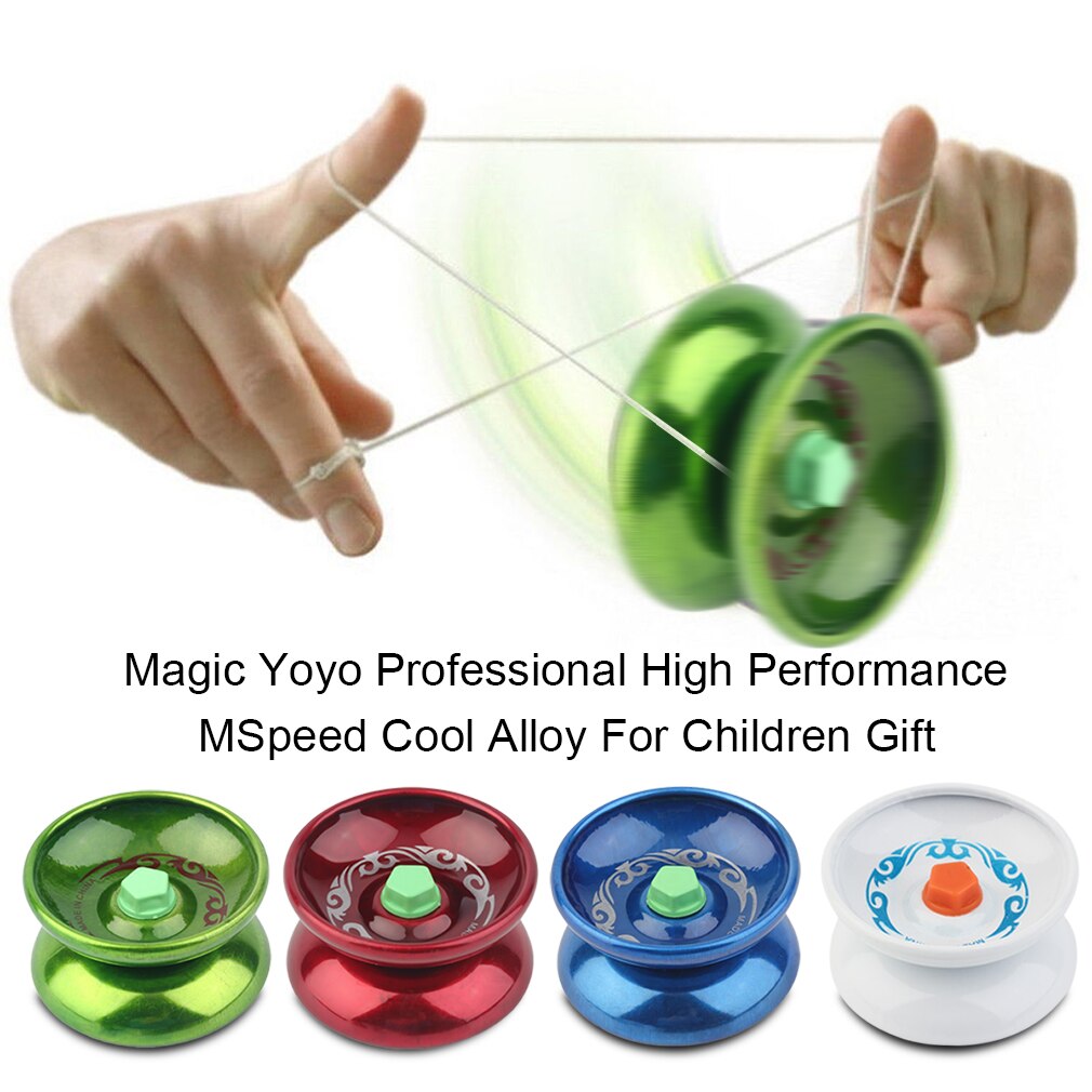 Random Color Alloy Magic Yoyo Professional High Performance Speed Cool Alloy Yoyo Leisurely Walk Ball Children Games. 